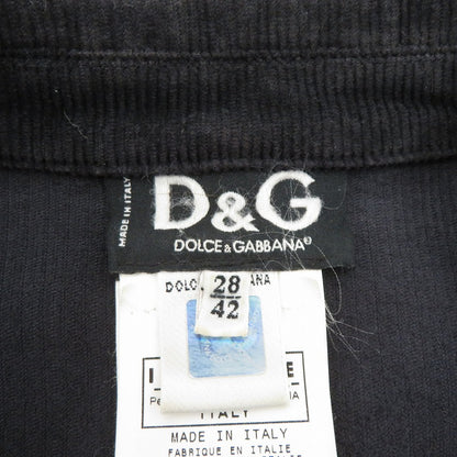 DOLCE & GABBANA | ドルチェアンドガッバーナ コーデュロイ テーラードジャケット ブラック サイズ：42【瀬戸大橋店】