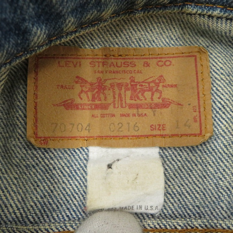 Levi's | リーバイス USA製 ジャケット デニム 70704-0216 サイズ:14 ブルー【瀬戸大橋店】