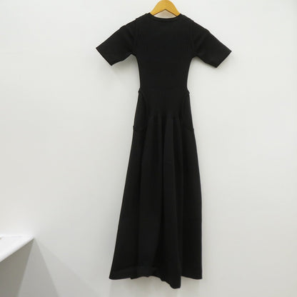 LE CIEL BLEU | ルシェルブルー コクーンニットドレス ワンピース 24S65415 ブラック サイズ：36【瀬戸大橋店】