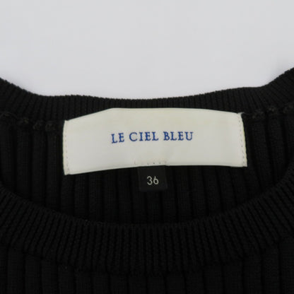 LE CIEL BLEU | ルシェルブルー コクーンニットドレス ワンピース 24S65415 ブラック サイズ：36【瀬戸大橋店】