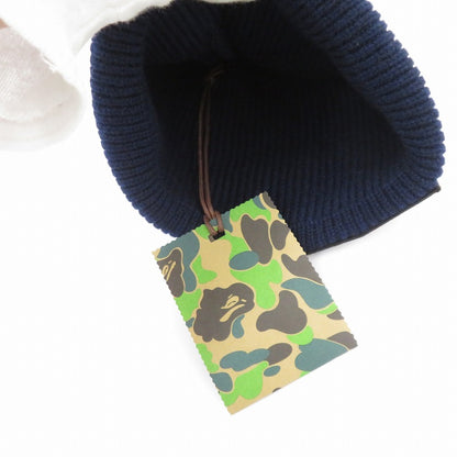 A BATHING APE | アベイシングエイプ BAPE PAGANI LOGO BEANIE ニットキャップ ネイビー サイズ：FreeSize【瀬戸大橋店】