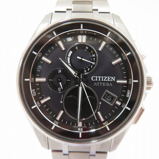 CITIZEN | シチズン ATTESA アナログ 電波ソーラー 腕時計 BY1001-66E シルバー 文字盤ブラック【瀬戸大橋店】