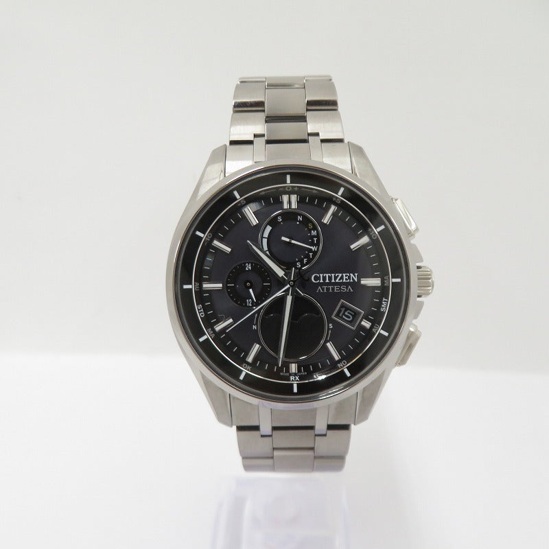 CITIZEN | シチズン ATTESA アナログ 電波ソーラー 腕時計 BY1001-66E シルバー 文字盤ブラック【瀬戸大橋店】
