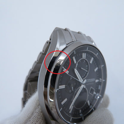 CITIZEN | シチズン ATTESA アナログ 電波ソーラー 腕時計 BY1001-66E シルバー 文字盤ブラック【瀬戸大橋店】
