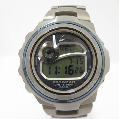 G-SHOCK | ジーショック MR-G/FROGMAN デジタルクォーツ 腕時計 MRG-1100-2 シルバー【瀬戸大橋店】