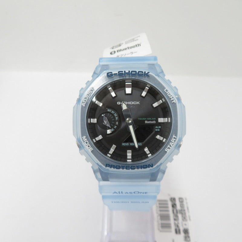 G-SHOCK | ジーショック ×ICERC Japan デジタル 電波ソーラー 腕時計 GA-B2100KB-2AJR ブルー 文字盤ブラック【瀬戸大橋店】