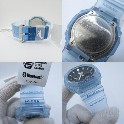 G-SHOCK | ジーショック ×ICERC Japan デジタル 電波ソーラー 腕時計 GA-B2100KB-2AJR ブルー 文字盤ブラック【瀬戸大橋店】