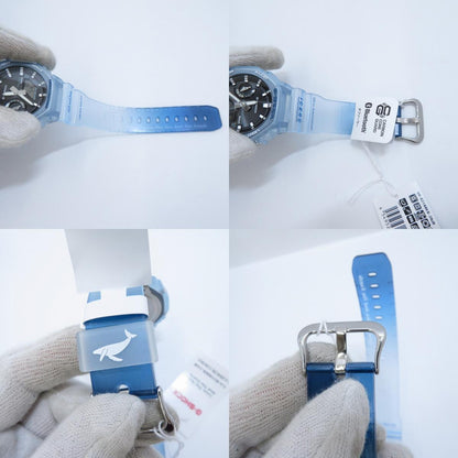 G-SHOCK | ジーショック ×ICERC Japan デジタル 電波ソーラー 腕時計 GA-B2100KB-2AJR ブルー 文字盤ブラック【瀬戸大橋店】