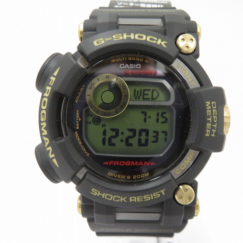 G-SHOCK | ジーショック MASTER OF G - SEA/FROGMAN/35th デジタル電波ソーラー 腕時計 GWF-D1035B-1JR ブラック【瀬戸大橋店】