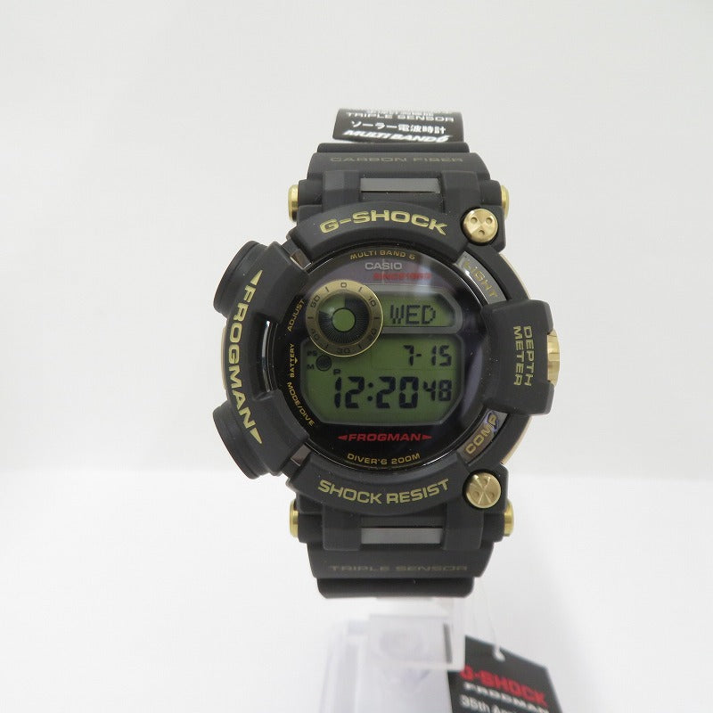 G-SHOCK | ジーショック MASTER OF G - SEA/FROGMAN/35th デジタル電波ソーラー 腕時計 GWF-D1035B-1JR ブラック【瀬戸大橋店】