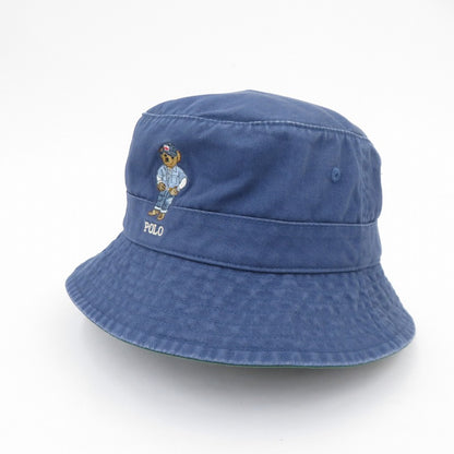 POLO RALPH LAUREN | ポロ・ラルフローレン ベアツイルバケットハット ポロベア ハット サイズ:58CM ブルー【瀬戸大橋店】