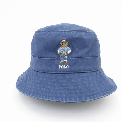 POLO RALPH LAUREN | ポロ・ラルフローレン ベアツイルバケットハット ポロベア ハット サイズ:58CM ブルー【瀬戸大橋店】