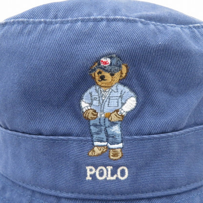 POLO RALPH LAUREN | ポロ・ラルフローレン ベアツイルバケットハット ポロベア ハット サイズ:58CM ブルー【瀬戸大橋店】