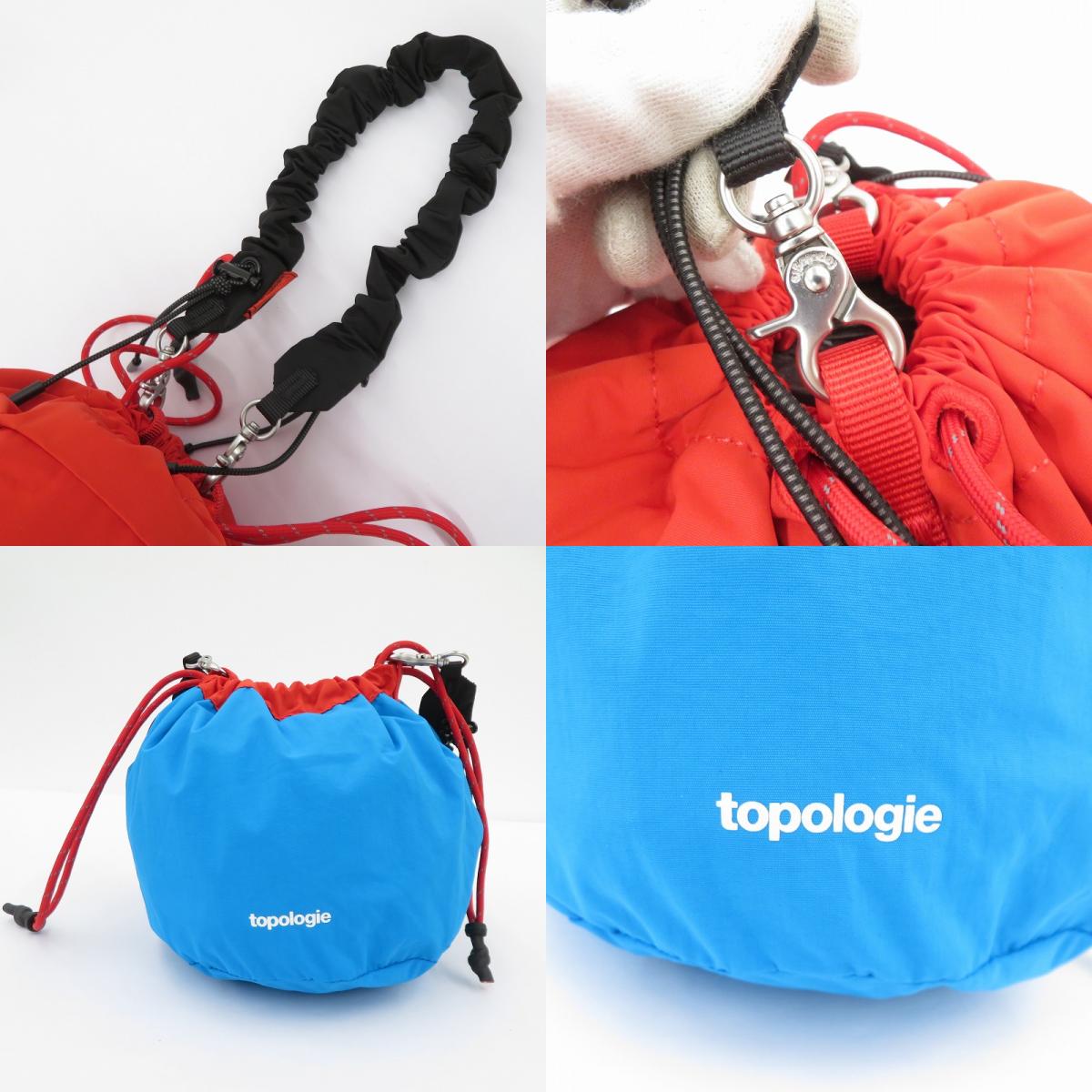 topologie Reversible Bucket リバーシブル ショルダーバッグ レッド × ブルー【瀬戸大橋店】