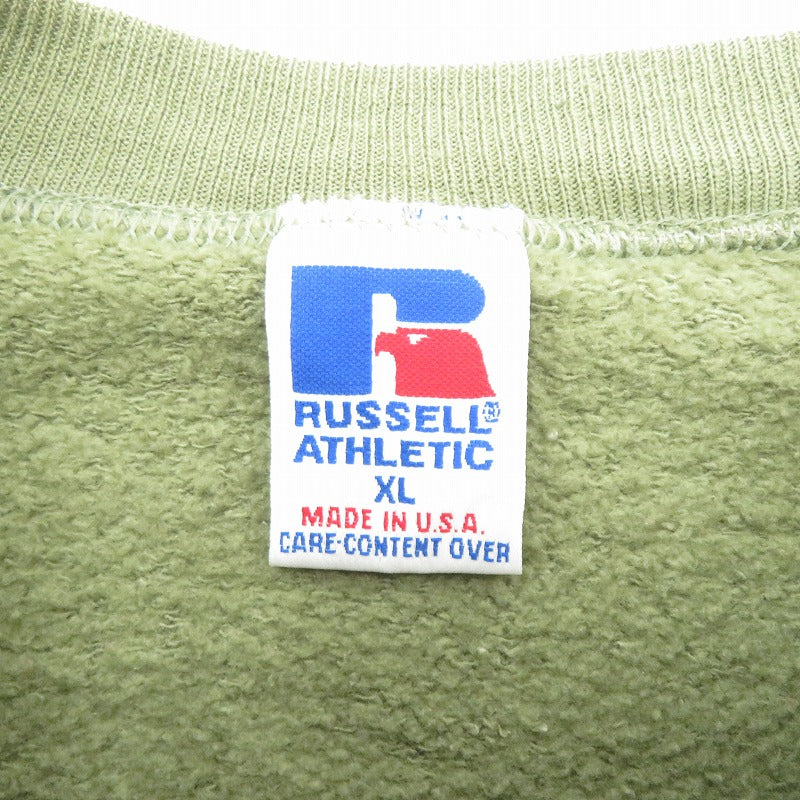 Russell Athletic | ラッセルアスレチック 刺繍 made in USA スウェット カーキ サイズ：XL【瀬戸大橋店】