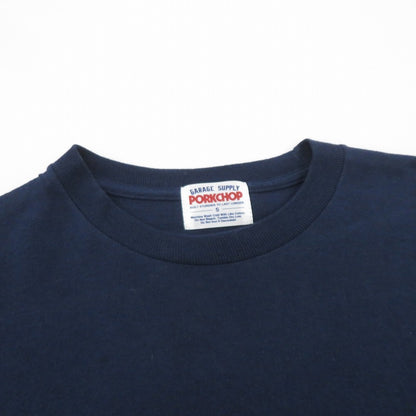 PORK CHOP | ポークチョップ WAVE LOGO L/S TEE 長袖Ｔシャツ ネイビー サイズ：S【瀬戸大橋店】