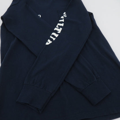 PORK CHOP | ポークチョップ WAVE LOGO L/S TEE 長袖Ｔシャツ ネイビー サイズ：S【瀬戸大橋店】