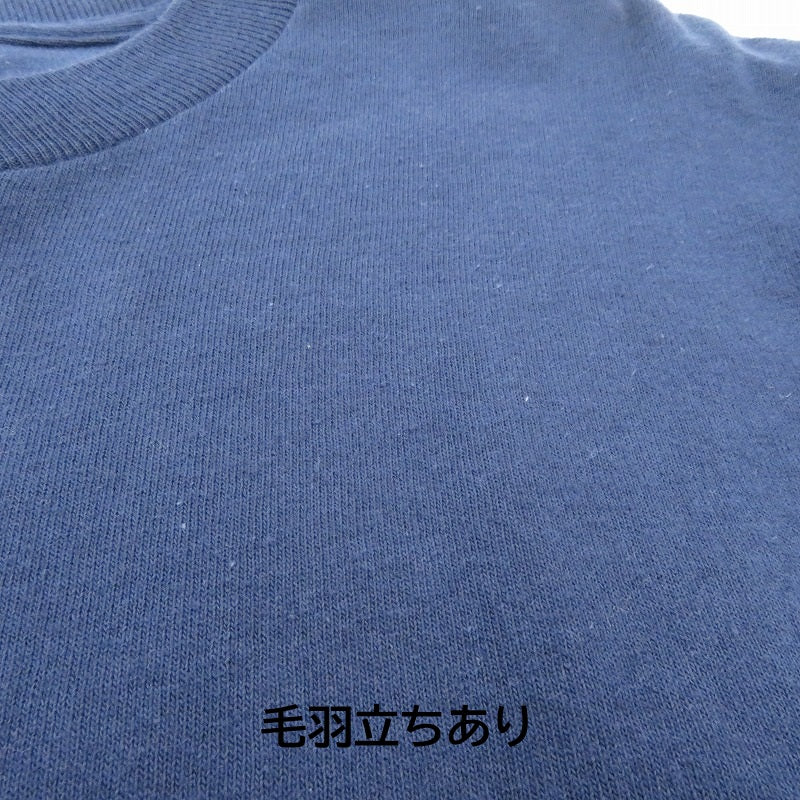 PORK CHOP | ポークチョップ WAVE LOGO L/S TEE 長袖Ｔシャツ ネイビー サイズ：S【瀬戸大橋店】