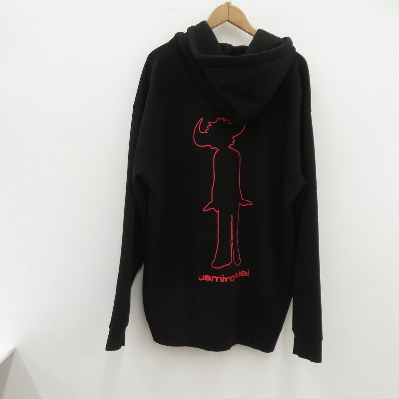 PLEASURES | プレジャーズ ×Jamiroquai/HIGH TIMES ZIP HOODIE パーカー IND4000ZC ブラック サイズ：XL【瀬戸大橋店】
