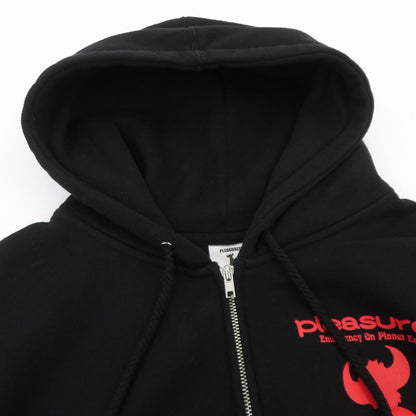 PLEASURES | プレジャーズ ×Jamiroquai/HIGH TIMES ZIP HOODIE パーカー IND4000ZC ブラック サイズ：XL【瀬戸大橋店】
