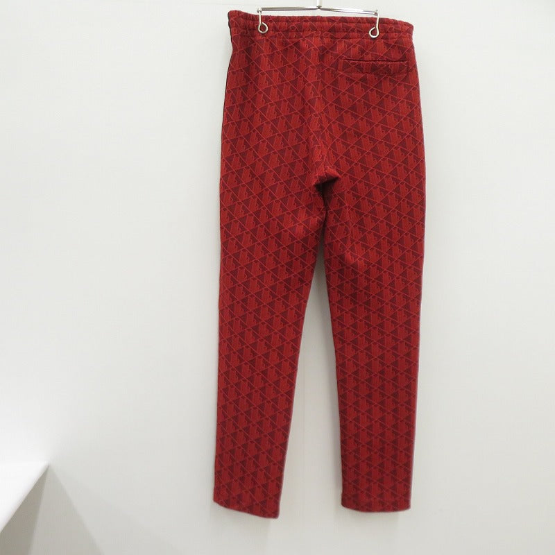 LACOSTE | ラコステ サイドテーピングモノグラムジャカードトラックパンツ パンツ XH1440 レッド サイズ：S【瀬戸大橋店】
