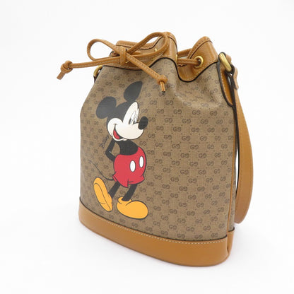GUCCI | グッチ ×Disney ミッキーマウス スモール バケットバッグ GGスプリーム その他バッグ 602691 498879 ブラウン【瀬戸大橋店】