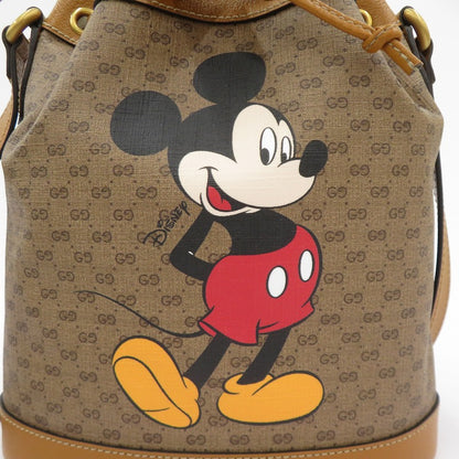 GUCCI | グッチ ×Disney ミッキーマウス スモール バケットバッグ GGスプリーム その他バッグ 602691 498879 ブラウン【瀬戸大橋店】