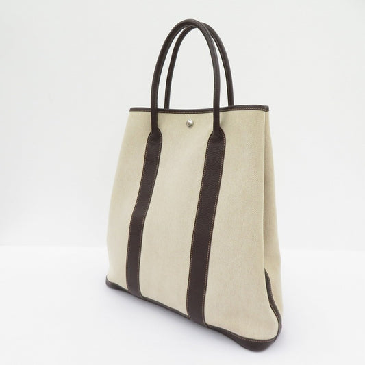 HERMES | エルメス ガーデンファイル MM トワルアッシュ トートバッグ ベージュ【瀬戸大橋店】