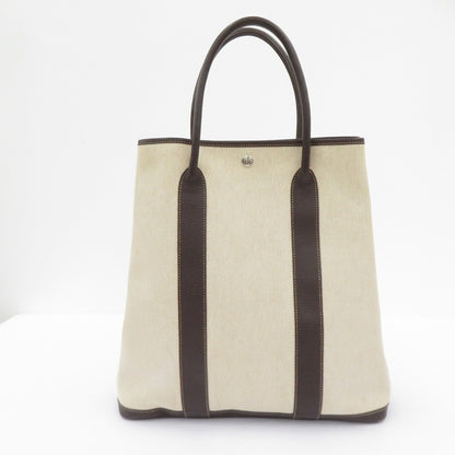 HERMES | エルメス ガーデンファイル MM トワルアッシュ トートバッグ ベージュ【瀬戸大橋店】