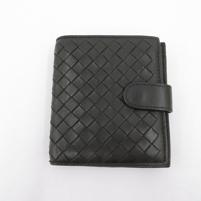 BOTTEGA VENETA | ボッテガヴェネタ イントレチャート 二つ折り財布 121059 ブラック【瀬戸大橋店】