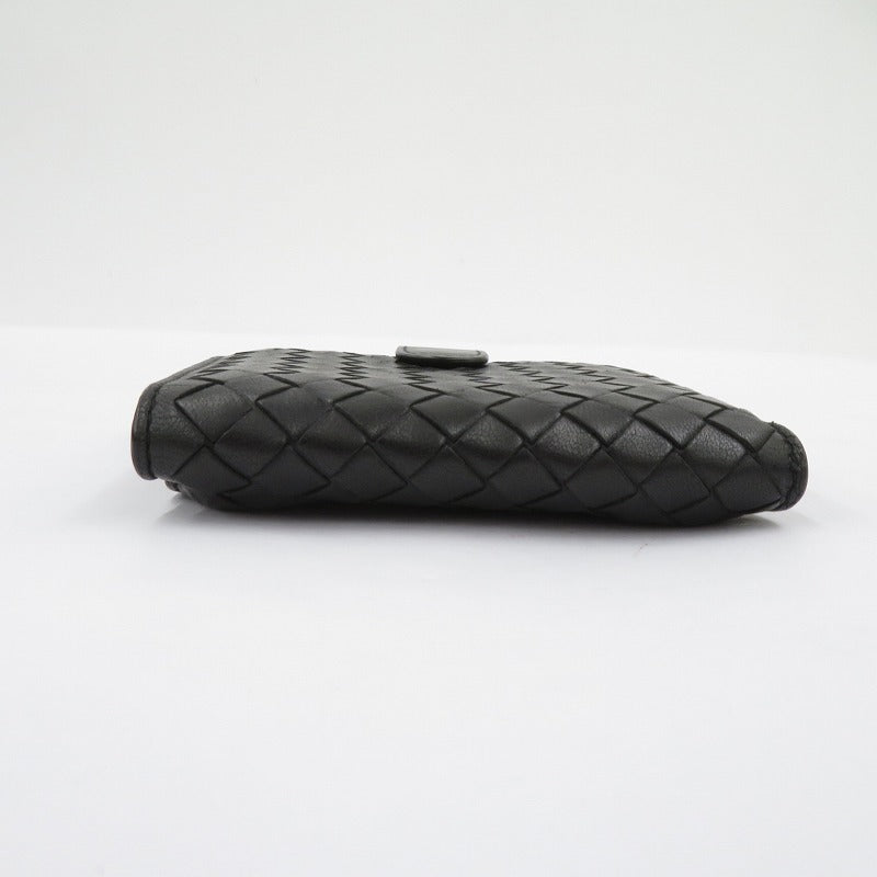 BOTTEGA VENETA | ボッテガヴェネタ イントレチャート 二つ折り財布 121059 ブラック【瀬戸大橋店】