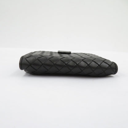 BOTTEGA VENETA | ボッテガヴェネタ イントレチャート 二つ折り財布 121059 ブラック【瀬戸大橋店】