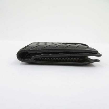 BOTTEGA VENETA | ボッテガヴェネタ イントレチャート 二つ折り財布 121059 ブラック【瀬戸大橋店】