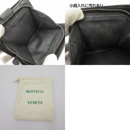 BOTTEGA VENETA | ボッテガヴェネタ イントレチャート 二つ折り財布 121059 ブラック【瀬戸大橋店】