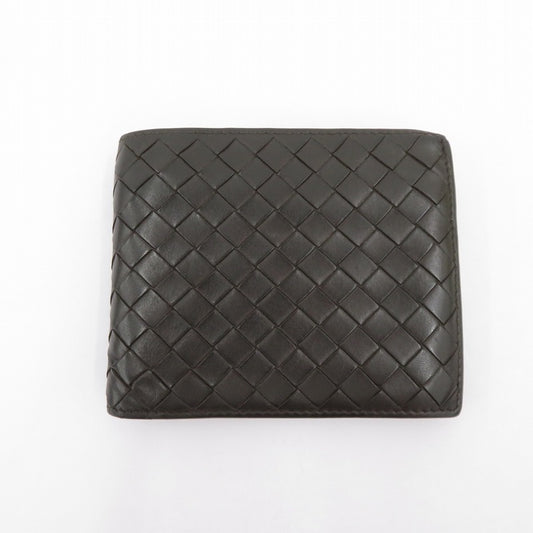 BOTTEGA VENETA | ボッテガヴェネタ イントレチャート 二つ折り財布 193642 ブラウン【瀬戸大橋店】