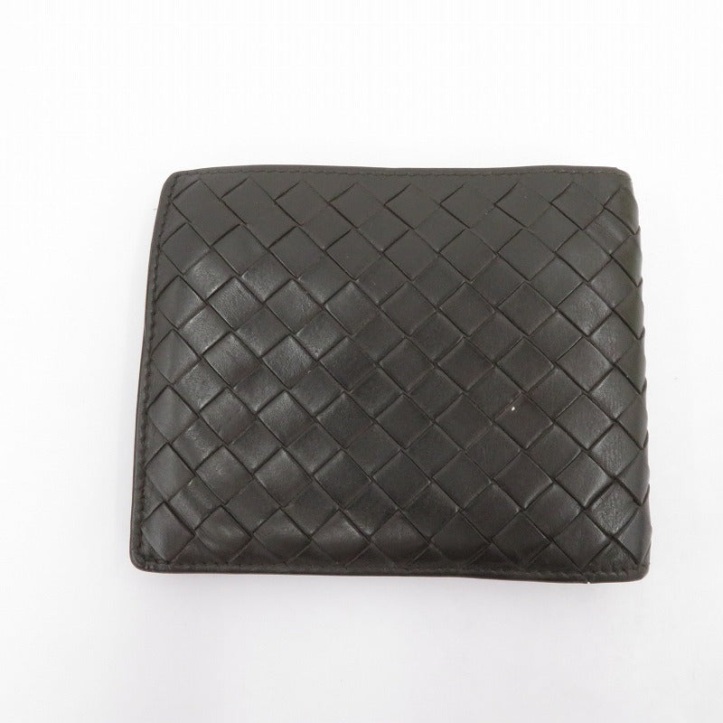 BOTTEGA VENETA | ボッテガヴェネタ イントレチャート 二つ折り財布 193642 ブラウン【瀬戸大橋店】