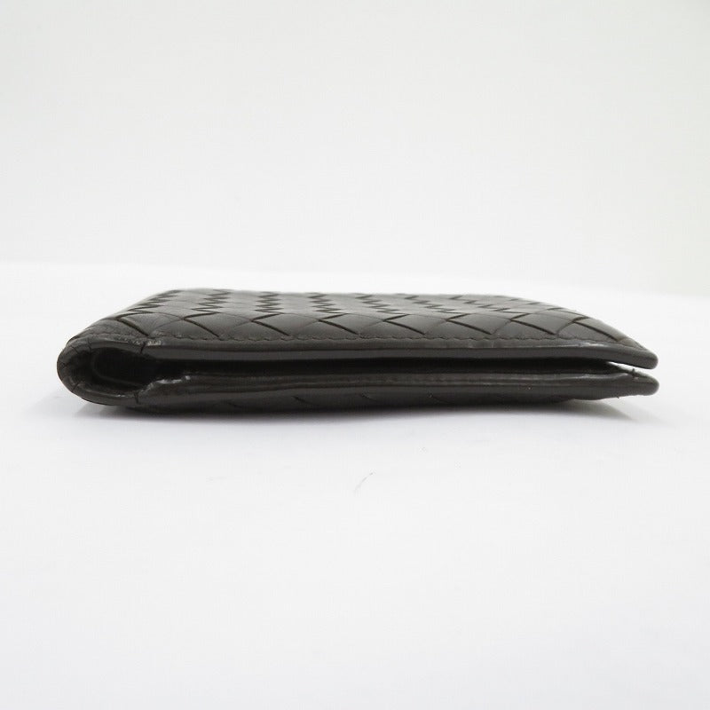BOTTEGA VENETA | ボッテガヴェネタ イントレチャート 二つ折り財布 193642 ブラウン【瀬戸大橋店】
