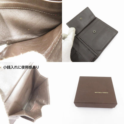 BOTTEGA VENETA | ボッテガヴェネタ イントレチャート 二つ折り財布 193642 ブラウン【瀬戸大橋店】