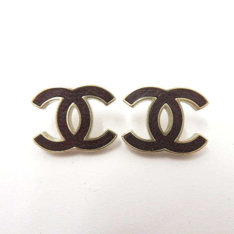 CHANEL | シャネル ココマーク ピアス ダークブラウン【瀬戸大橋店】