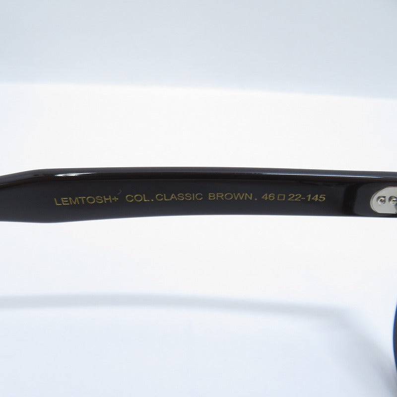 MOSCOT | モスコット × BEAMS PLUS LEMTOSH+ 伊達メガネ メガネ サイズ：46□22 145 ダークブラウン【瀬戸大橋店】