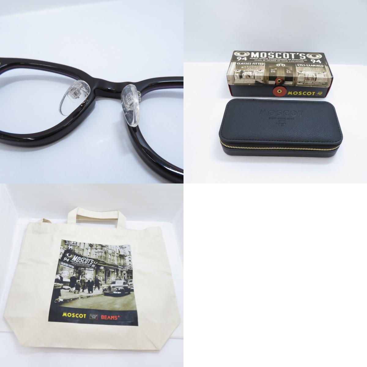 MOSCOT | モスコット × BEAMS PLUS LEMTOSH+ 伊達メガネ メガネ サイズ：46□22 145 ダークブラウン【瀬戸大橋店】