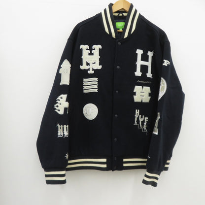 HUF | ハフ 20 YEAR CLASSIC H VARSITY JACKET スタジャン JK00368 ネイビー サイズ：XXL【瀬戸大橋店】