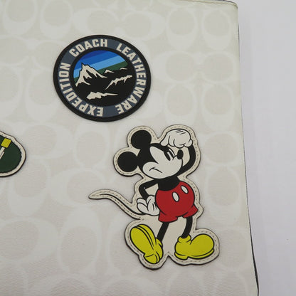 COACH | コーチ ×DISNEY シグネチャー クラッチバッグ C2080-3205 ホワイト【瀬戸大橋店】