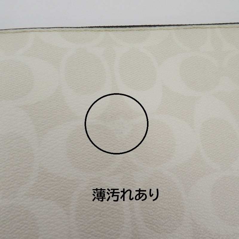 COACH | コーチ ×DISNEY シグネチャー クラッチバッグ C2080-3205 ホワイト【瀬戸大橋店】