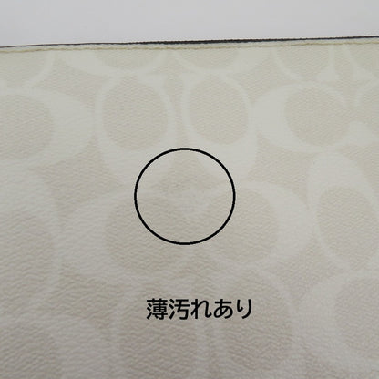 COACH | コーチ ×DISNEY シグネチャー クラッチバッグ C2080-3205 ホワイト【瀬戸大橋店】