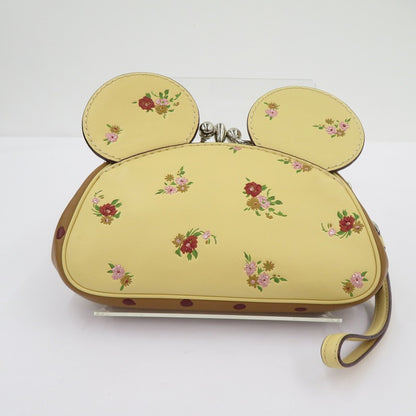 COACH | コーチ ×Disney キスロック リストレット ポーチ ポーチ A1881-F29360 イエロー【瀬戸大橋店】