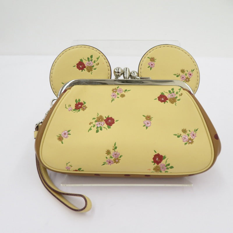COACH | コーチ ×Disney キスロック リストレット ポーチ ポーチ A1881-F29360 イエロー【瀬戸大橋店】