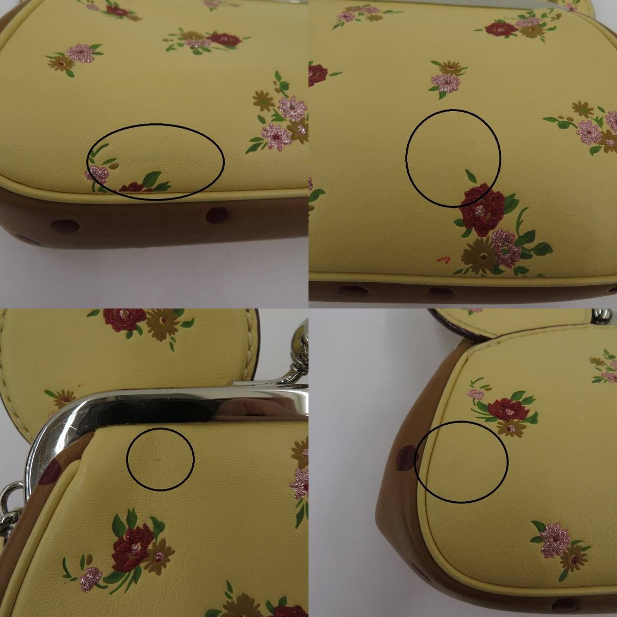 COACH | コーチ ×Disney キスロック リストレット ポーチ ポーチ A1881-F29360 イエロー【瀬戸大橋店】