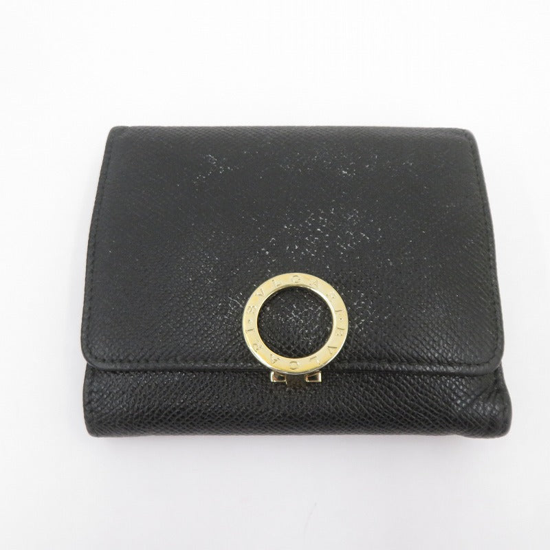 BVLGARI | ブルガリ ブルガリブルガリ 三つ折り財布 285334 ブラック【瀬戸大橋店】