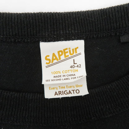 SAPEur | サプール 半袖Ｔシャツ ブラック サイズ：L【瀬戸大橋店】